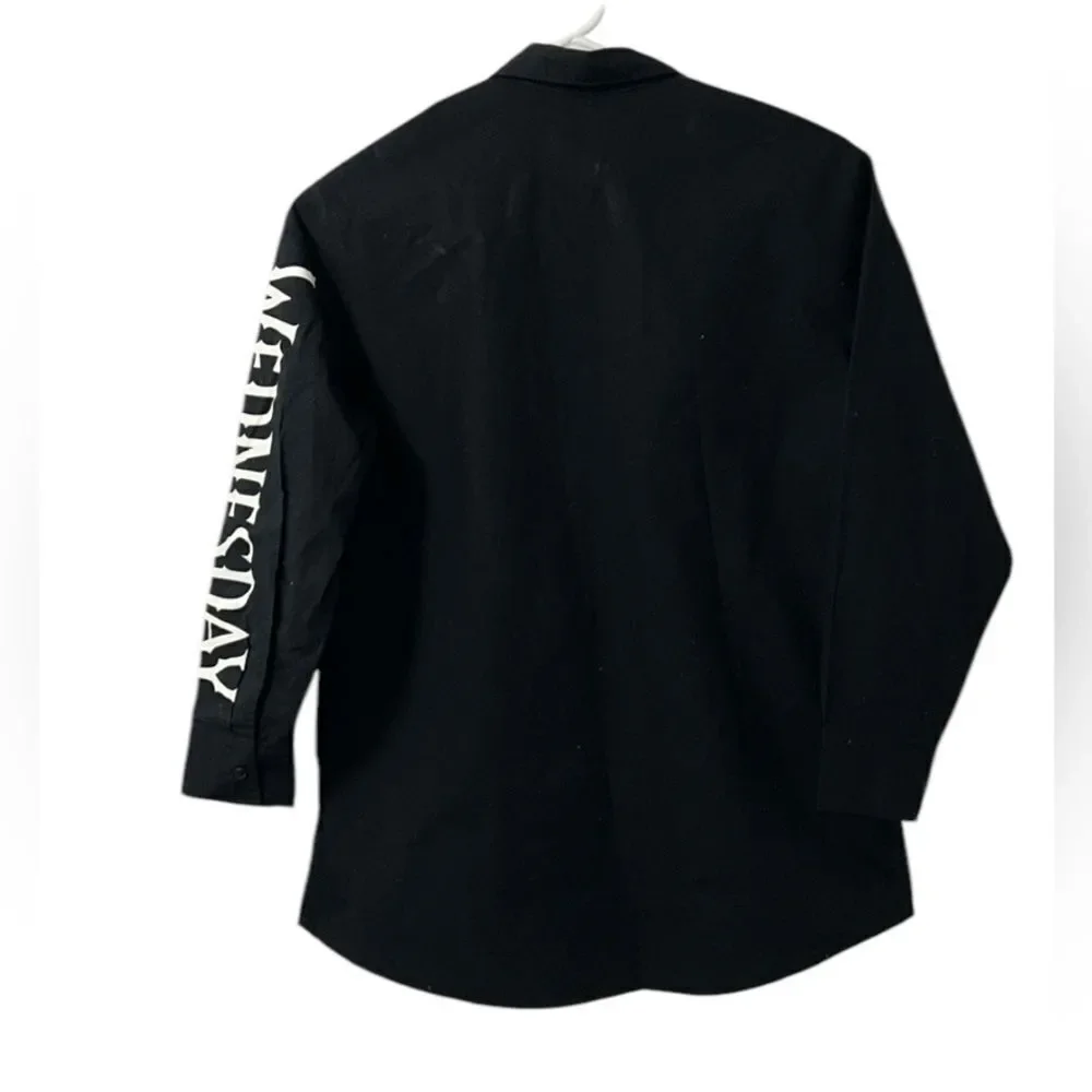 H&M Girls Black & White Button Down Shirt(Size 9-10yrs)